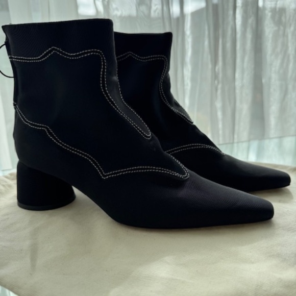 ELLERY Black Ankle boots 'NEW' - EU 37 (US 7) - Picture 1 of 15